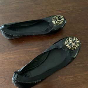Tory Burch Logo Ballet Flats
